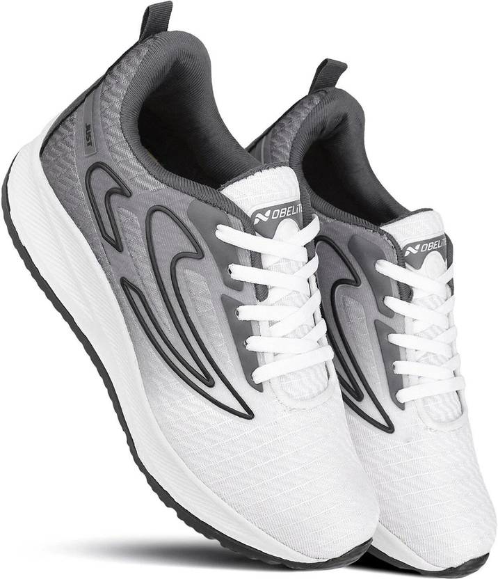 Premium Sports ,Gym, Trending, Stylish Running Shoes For Men  (White, White, Black , 9)