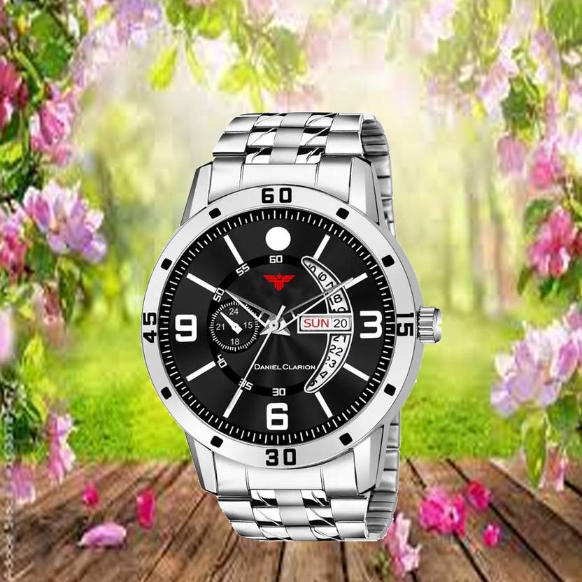 HMTR Quartz Day And Date Working with stylish analog watch for Boys Analog Watch - For Men 1104-BLK