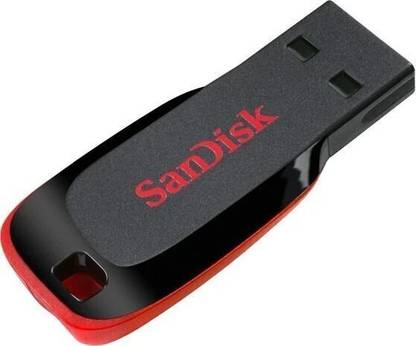 SanDisk Cruzer Blade USB 2.0 32 GB Flash Pen Drive  (Red, Black)